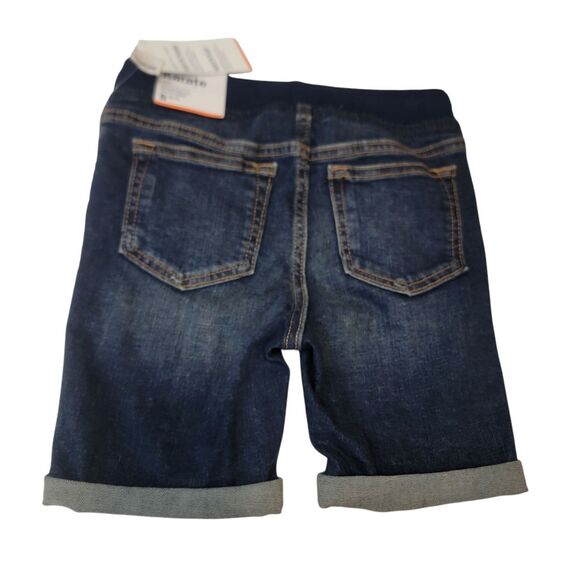 Old Navy Shorts Boys Small Blue Karate Slim Jean Shorts NWT Stretch - Picture 2 of 8